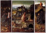 Hieronymus Bosch Hermit Saint oil